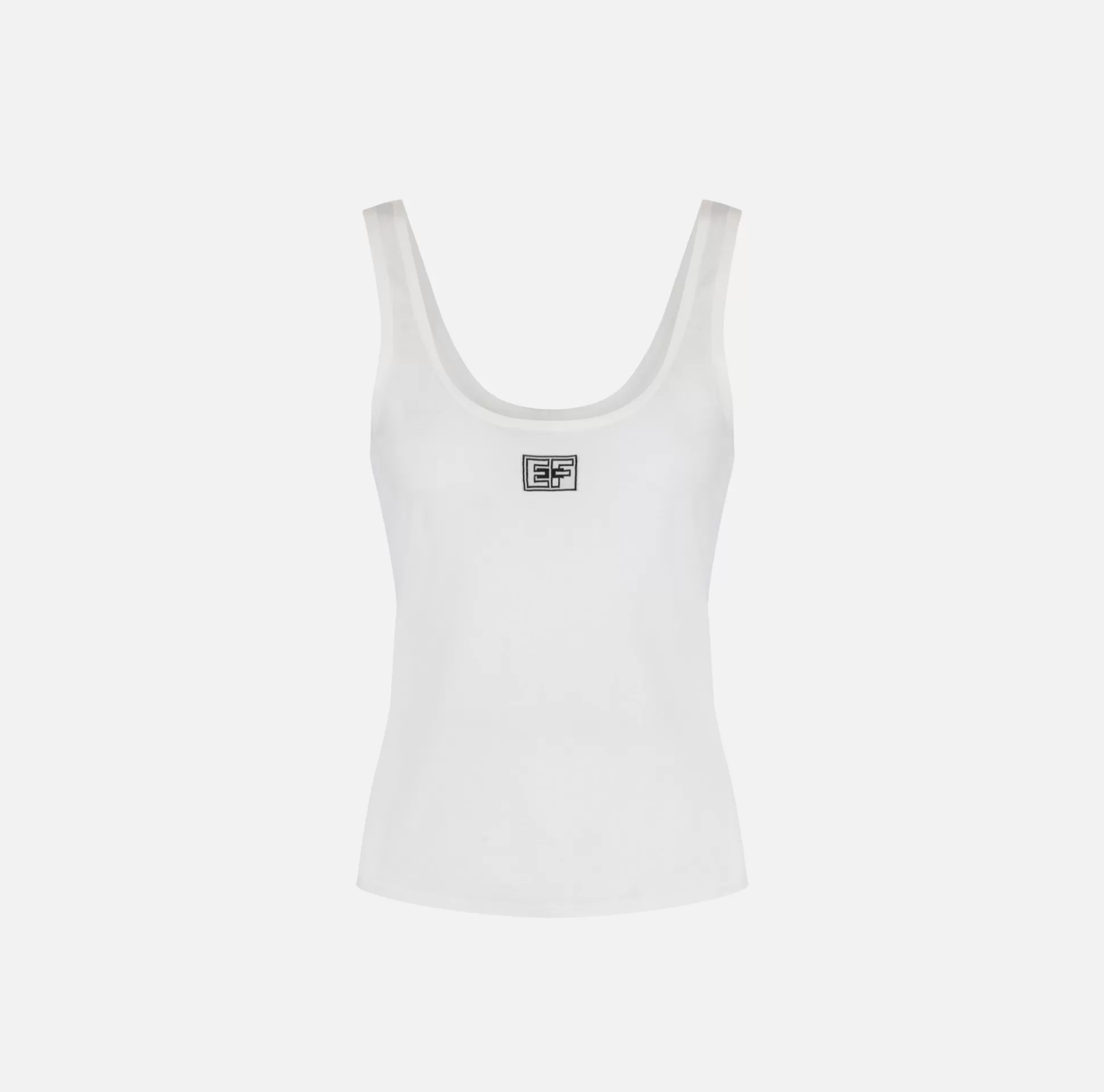 Elisabetta Franchi Top, T-Shirt & Body^Top In Rayon Con Logo